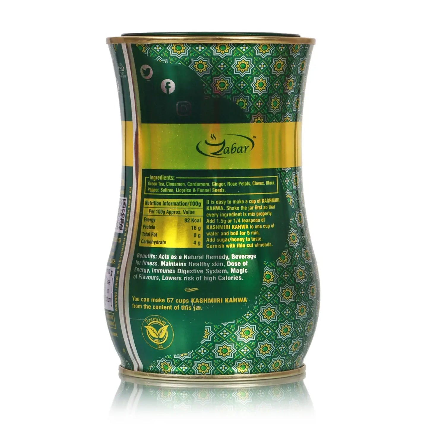 Zabar Sugar Free Kashmiri Kahwa 100 gm Kashmir Exotics