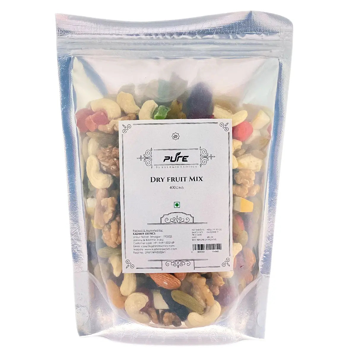 Pure Kashmiri Dry Fruit Mix 400 gm Kashmir Exotics