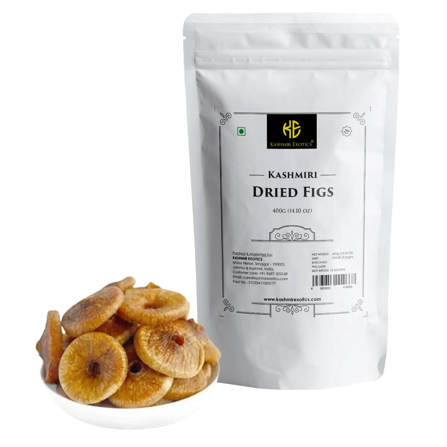 Pure Kashmiri Dried Figs 400 gm Kashmir Exotics