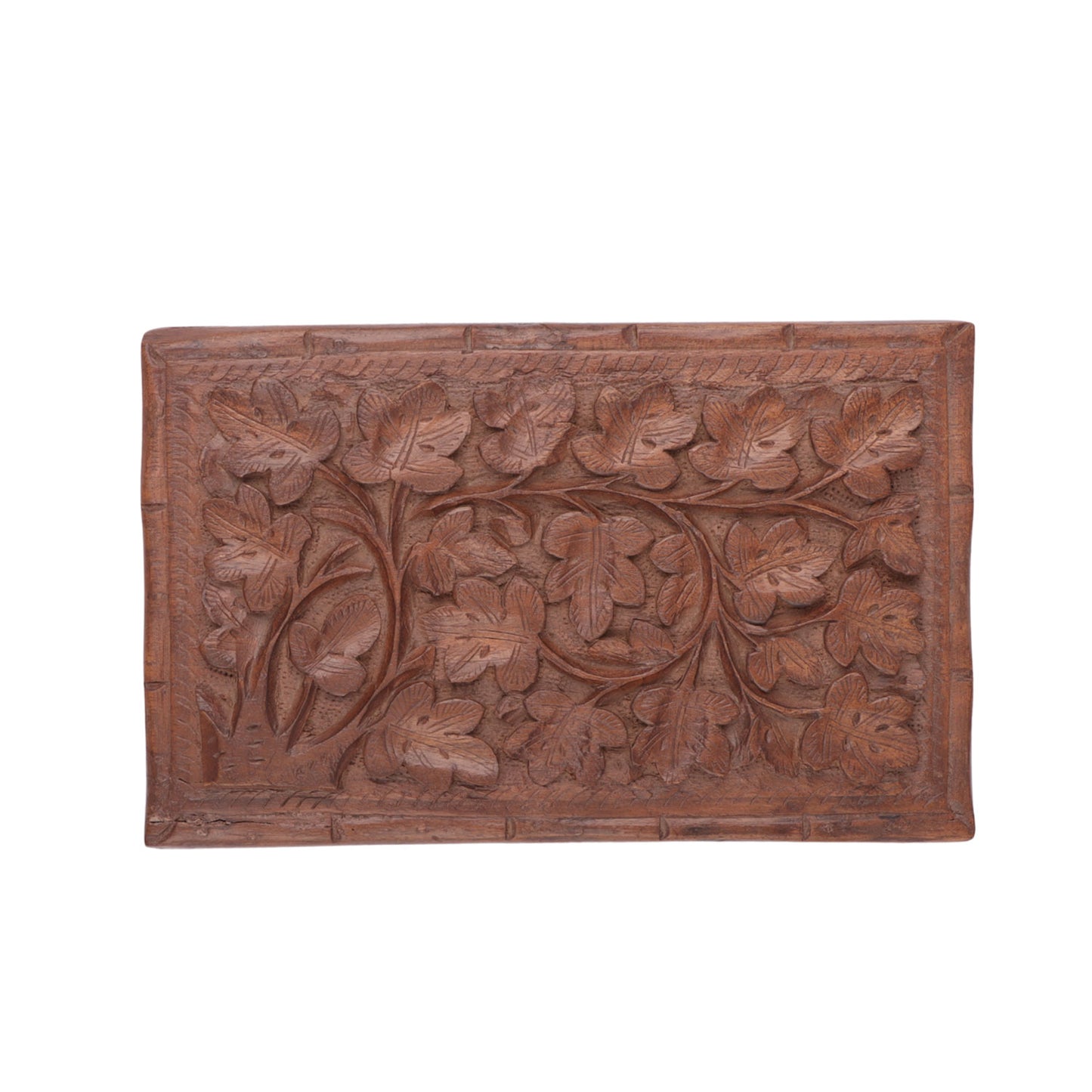 Handcrafted Kashmiri Wooden Jewelry & Gift Box (8 x 5.2 x 3 Inches)