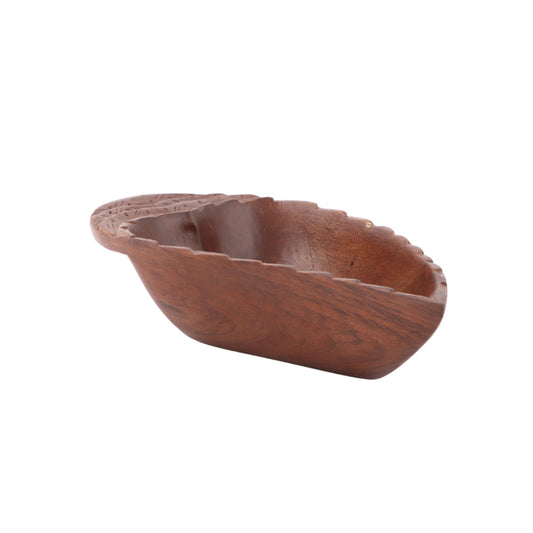 Handcrafted Walnut Bowl (7 x 3.5 x 1.75 Inches)
