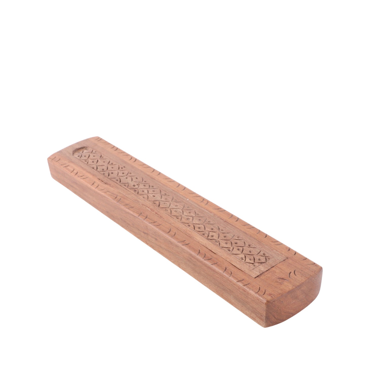 Handmade Walnut Wood Pencil Box (6 x 2 x 0.75 Inches)