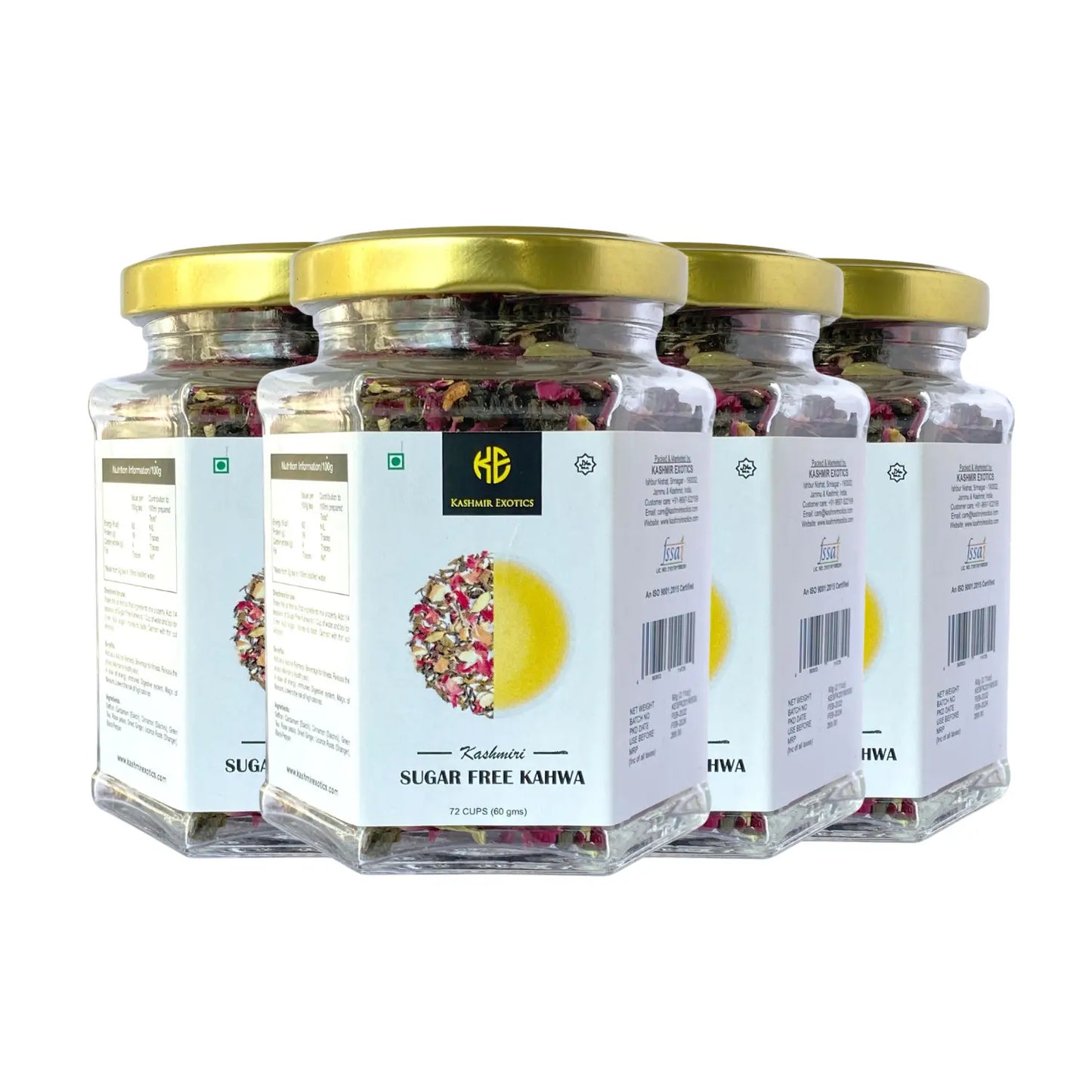 Sugar Free Kashmiri Kahwa 60gm (72 cups) Kashmir Exotics