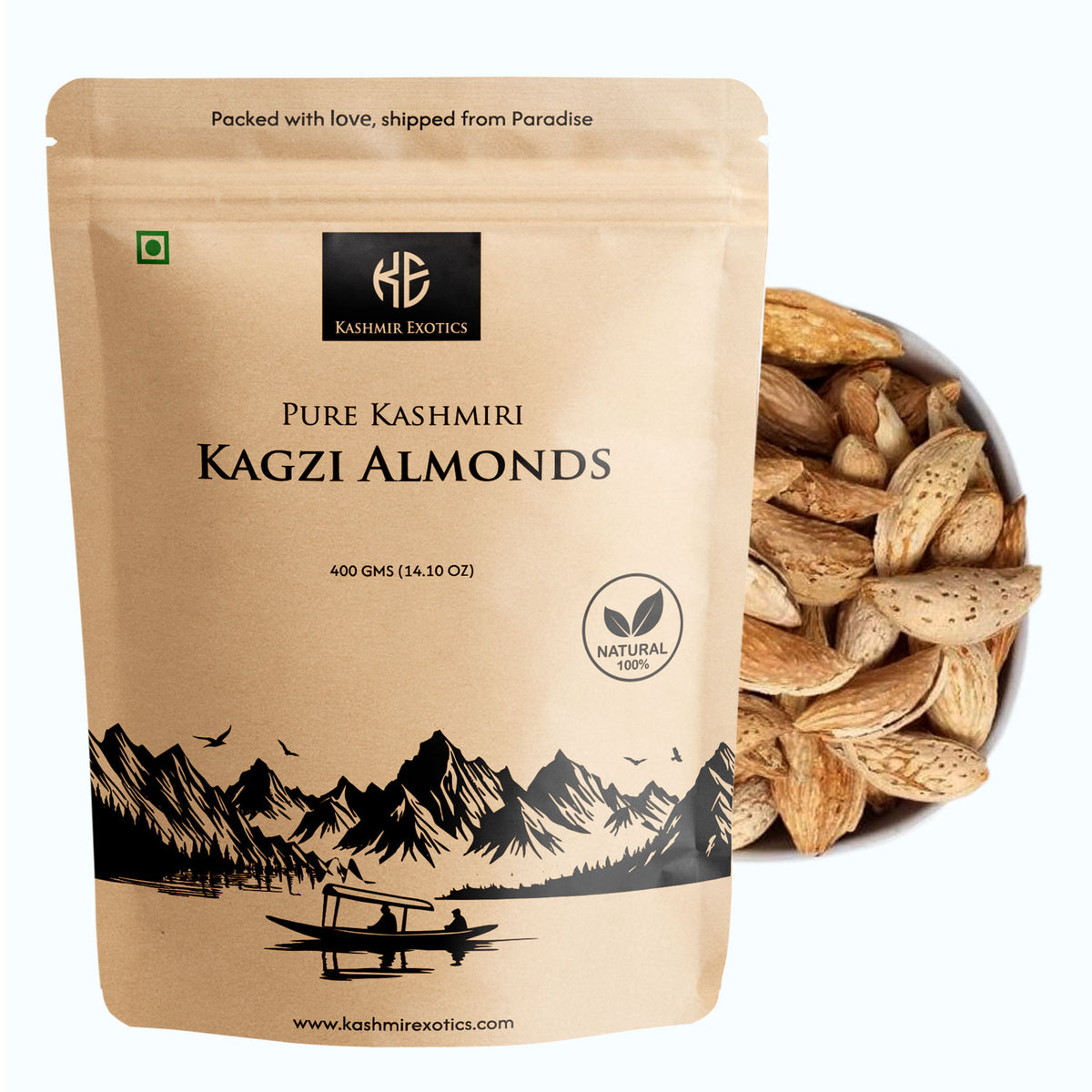 Pure Kashmiri Kagzi Almonds