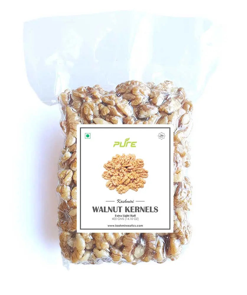Pure Kashmiri Walnut Kernels Extra Light Half Kashmir Exotics