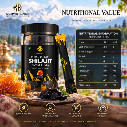 Pure Kashmiri Shilajit Honey Stick Classic Flavour (30 Sticks)