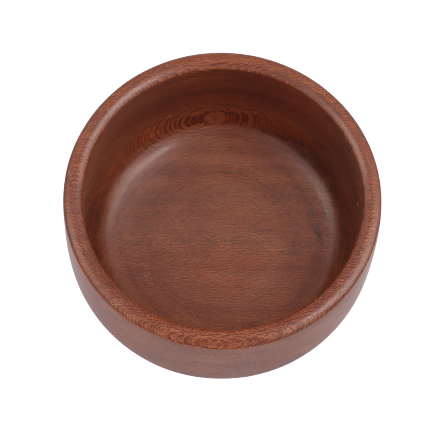 Handcrafted Walnut Round Bowl (4.2 x 4.2 x 2.5 Inches)