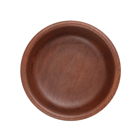 Handcrafted Walnut Round Bowl (4.2 x 4.2 x 2.5 Inches)