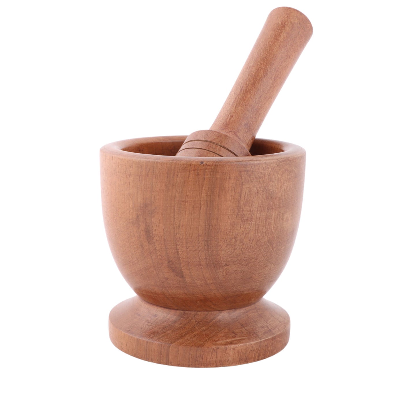 Handcrafted Walnut Wood Okhli Mortar(3.75 x 3.75 x 3.5 Inches)