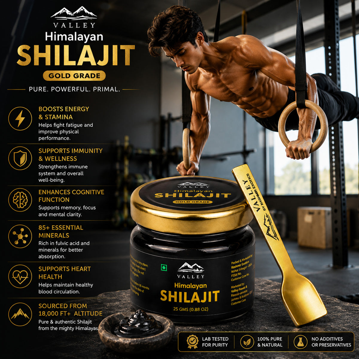 Valley Himalayan Shilajit 15gm Soft gel form