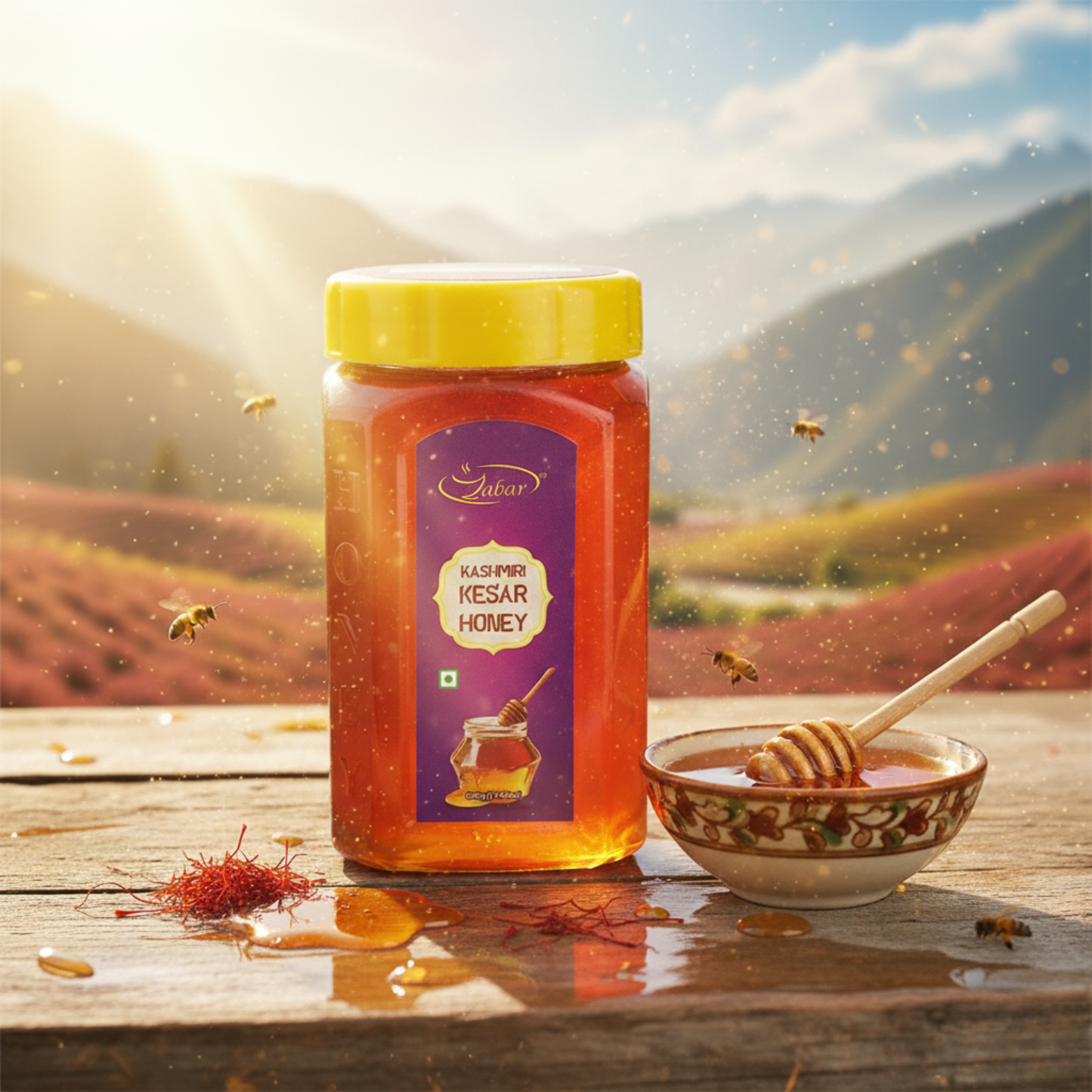 Zabar Kashmiri Kesar Honey 500 gm