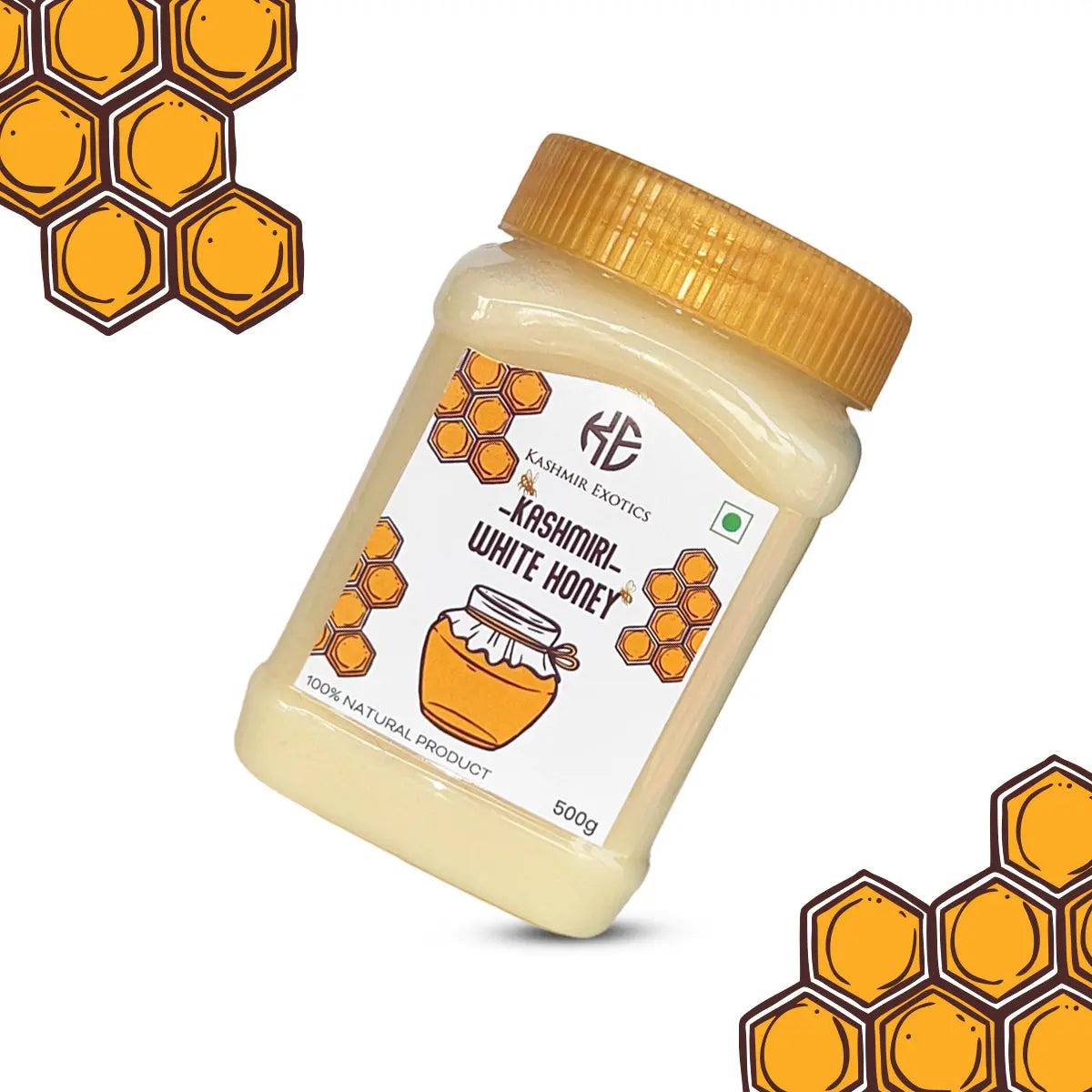 Pure Kashmiri White Acacia Honey 500 gm Kashmir Exotics