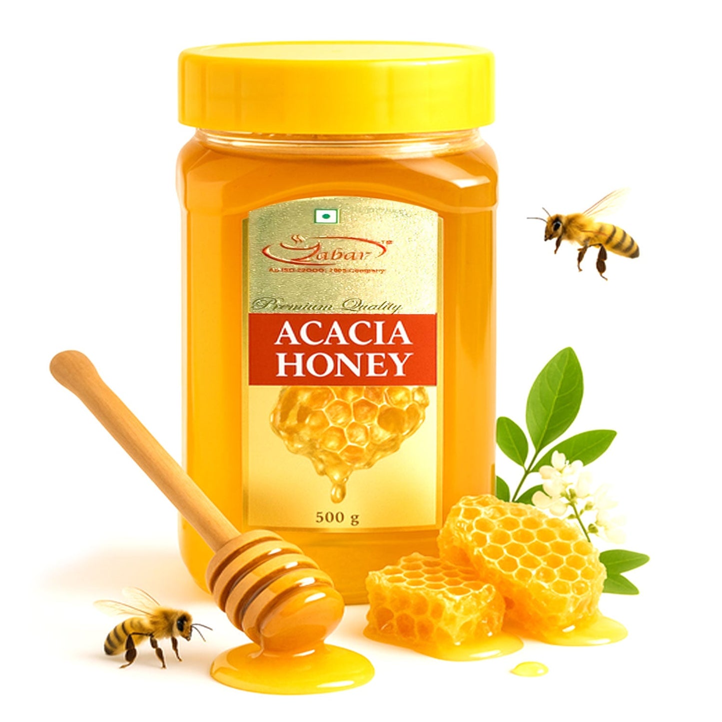 Zabar Acacia Honey 500gm Kashmir Exotics