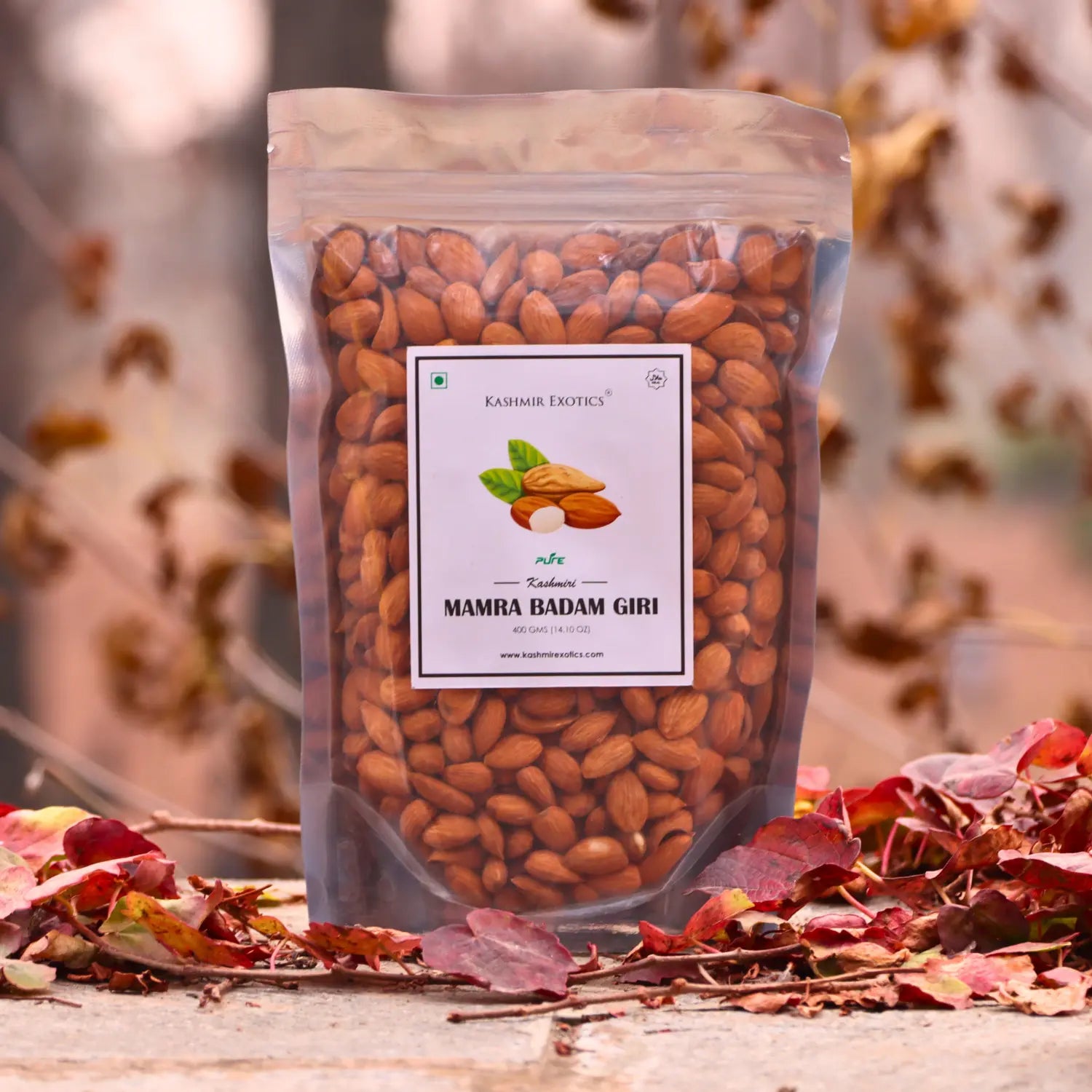 Pure Kashmiri Mamra Almond Kernels 400 gm Kashmir Exotics