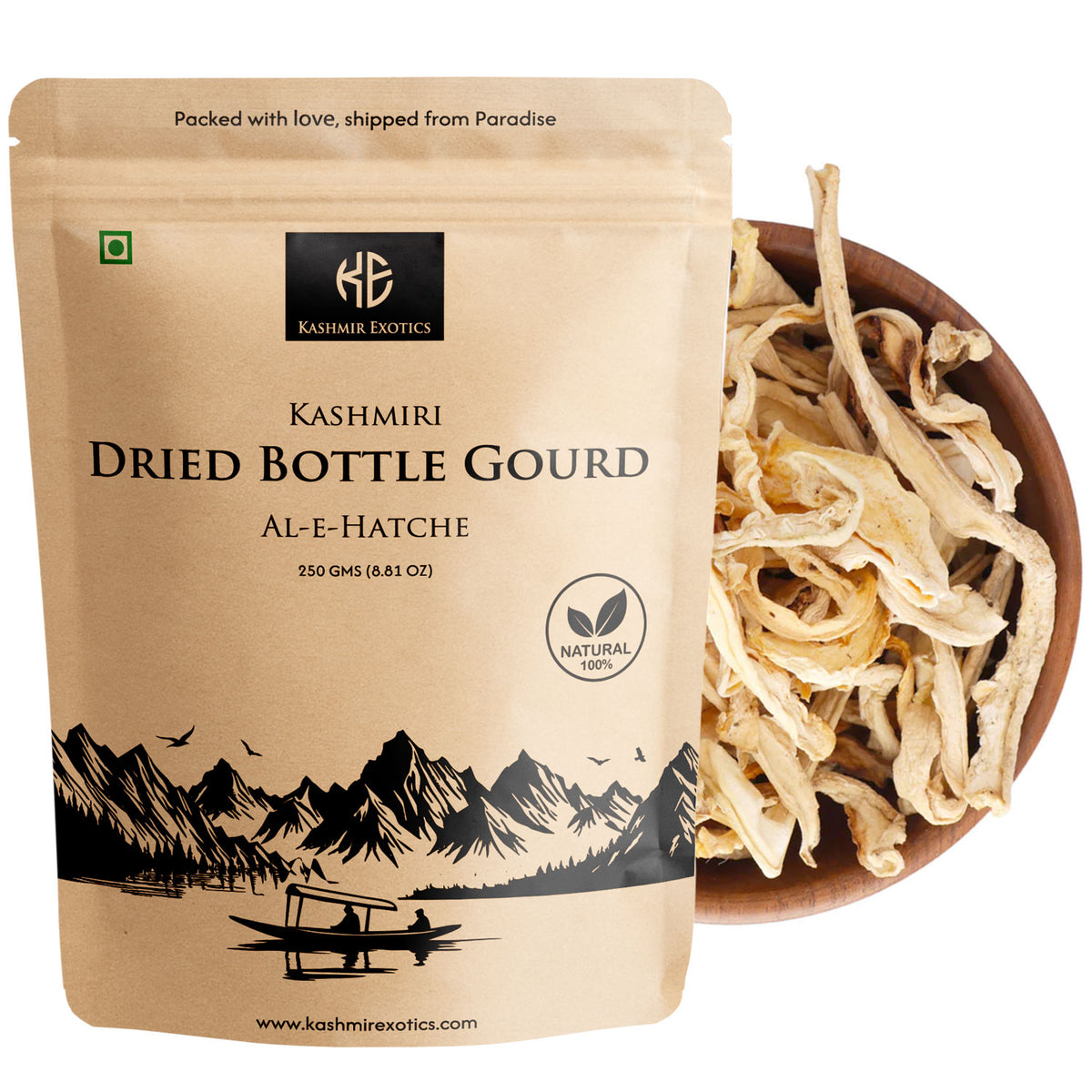 Kashmiri Dried Bottle Gourd (Al Hatche) 250gm