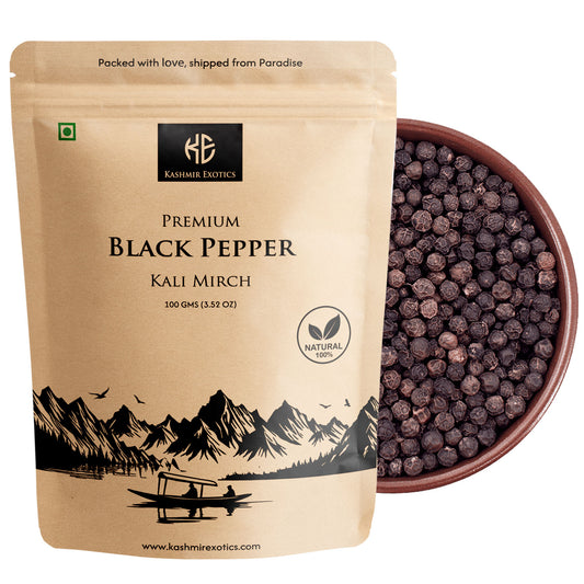 Premium Whole Black Pepper | Kali Mirch 100gm