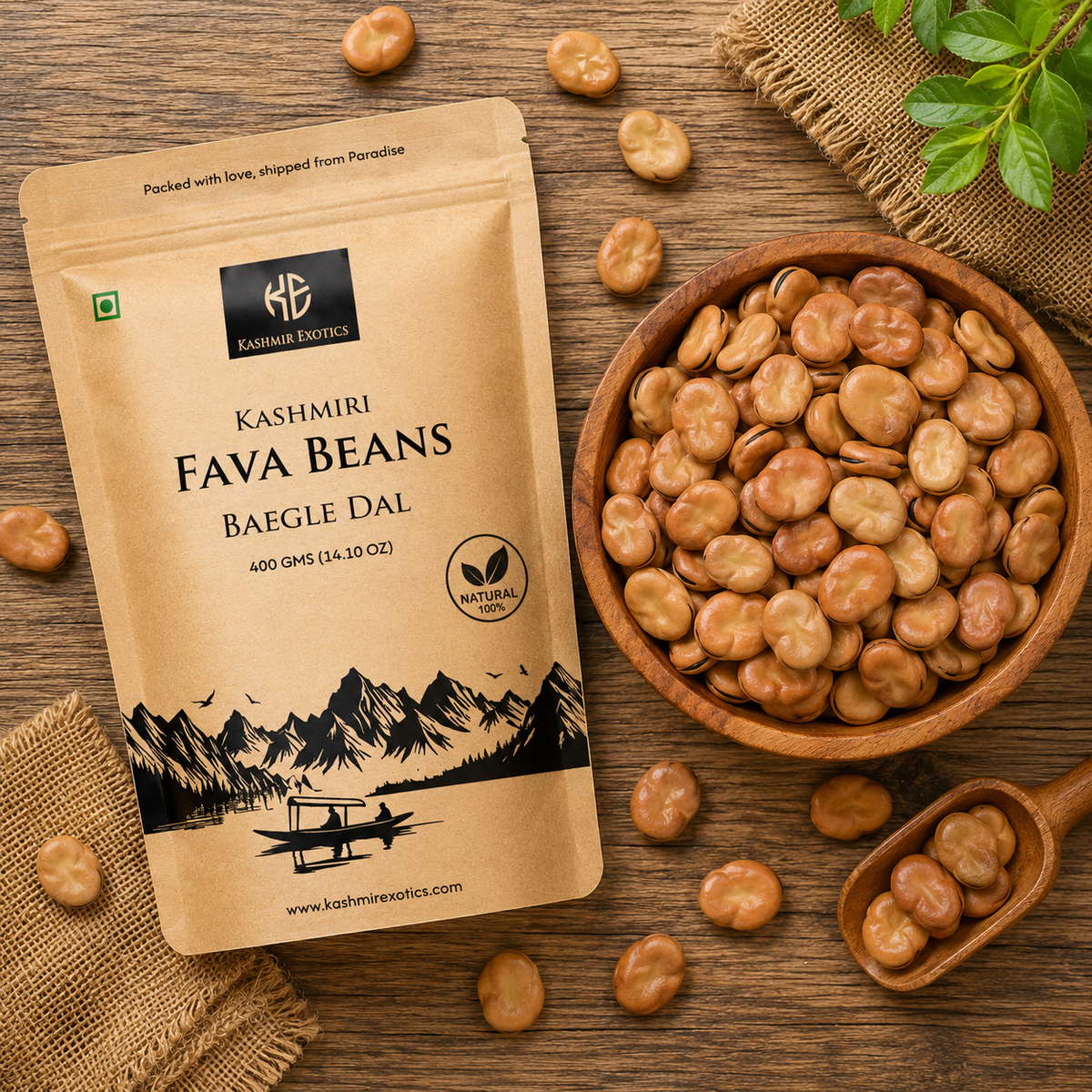 Kashmiri Fava Beans (Baegle Dal)