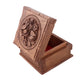 Handcrafted Kashmiri Walnut Wood Jewelry Box (5.3 x 3.5 x 3 Inches)