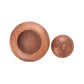 Handmade Walnut Carved Round Box with Lid (8 x 8 x 4.5 Inches)