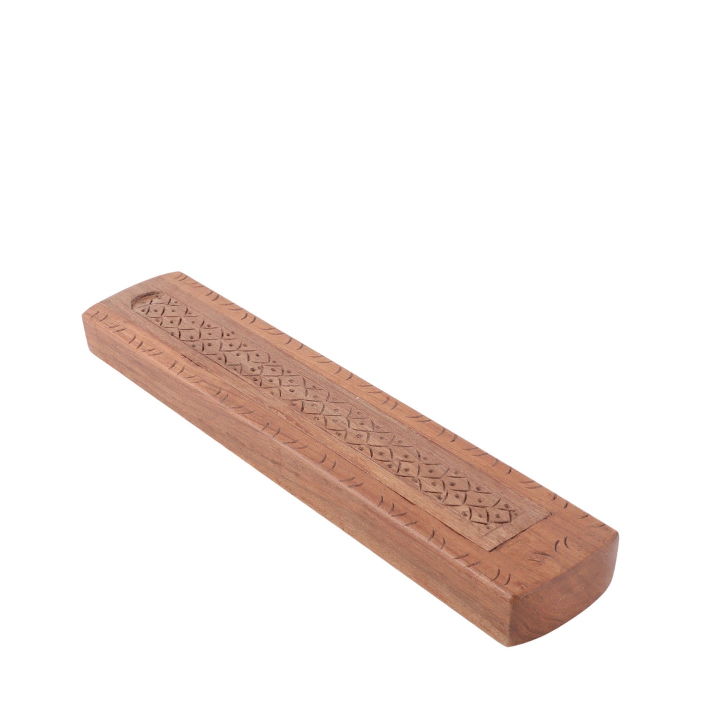 Handmade Walnut Wood Pencil Box (6 x 2 x 0.75 Inches)