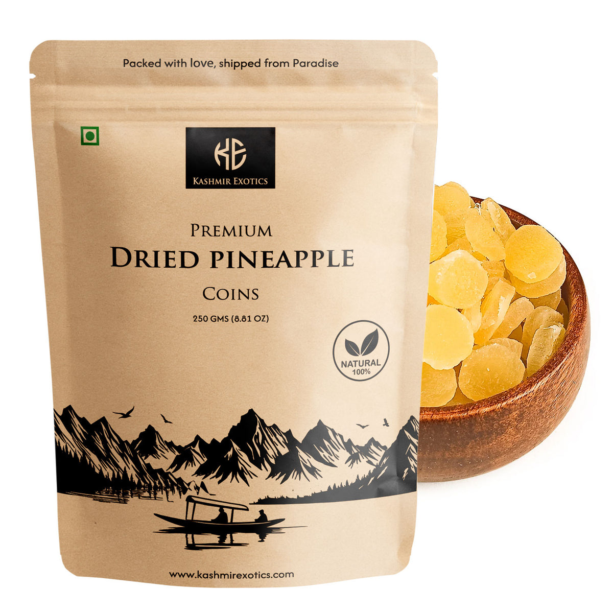 Premium Dried Pineapple Coins 250gm