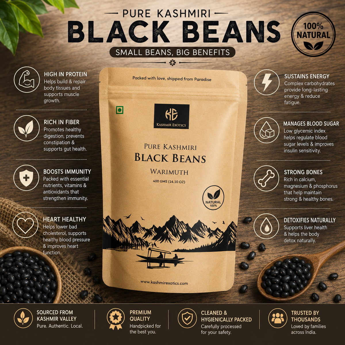 Kashmiri Black Beans (Warimuth)