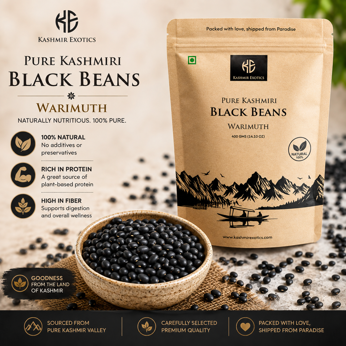Kashmiri Black Beans (Warimuth)