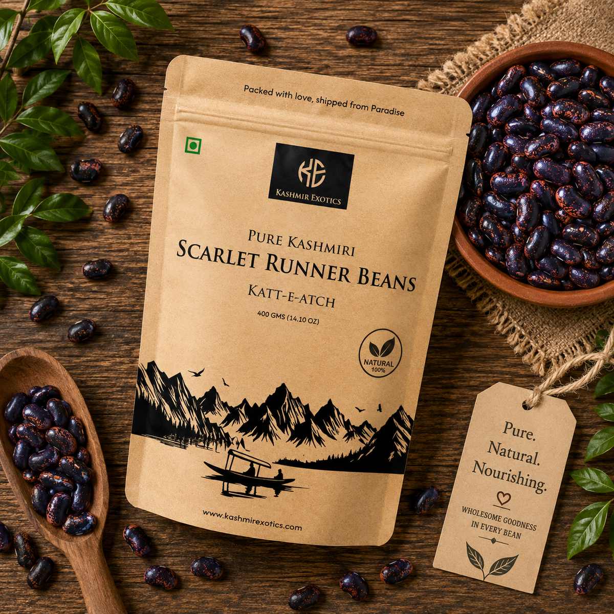 Kashmiri Scarlet Runner Beans