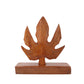 Kashmiri Walnut Chinar Leaf Showpiece (6 x 2x 6.5 Inches)