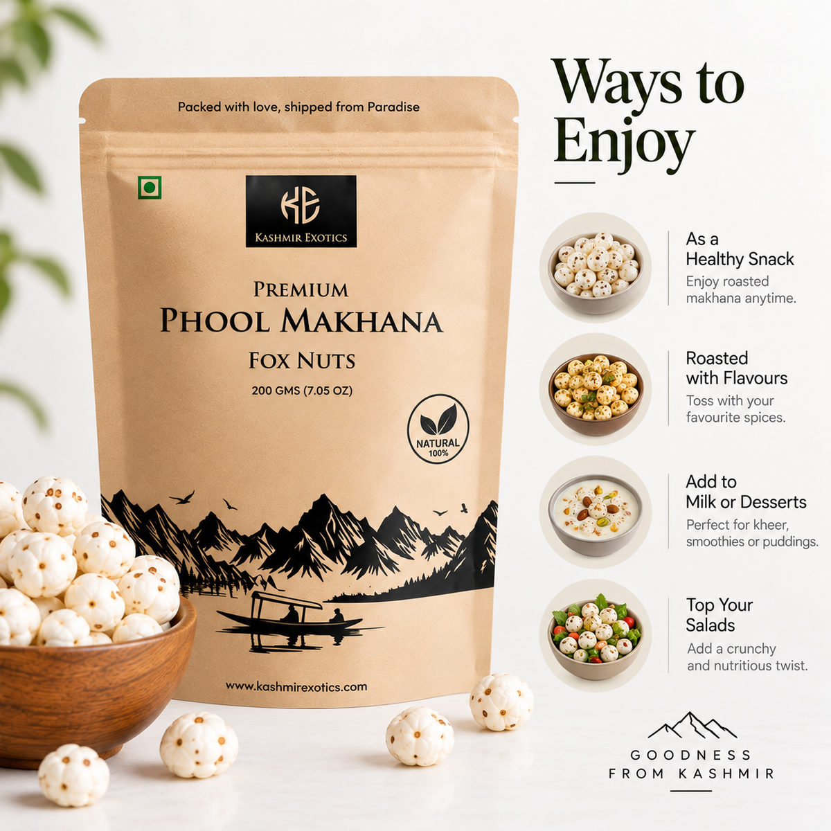 Premium Raw Makhana 200gm