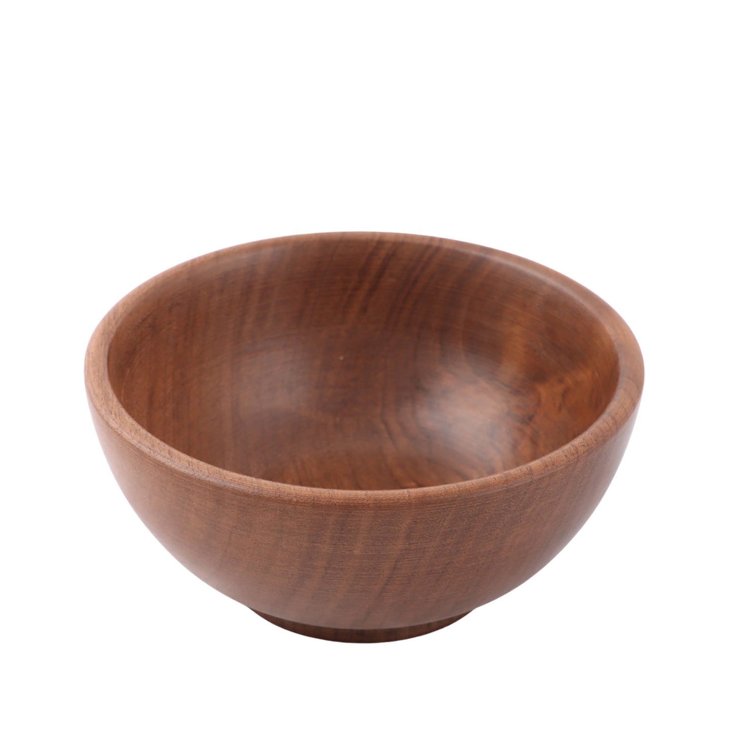 Handcrafted Walnut Round shaped Bowl (4.2 x 4.2 x 2.2 Inches)