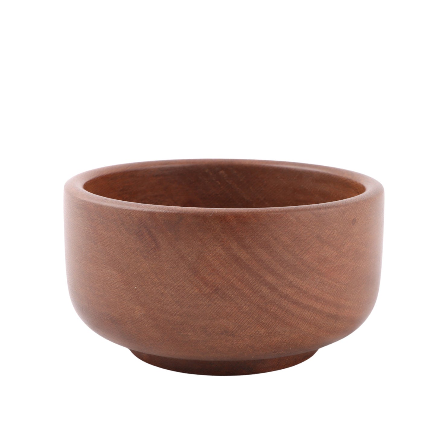 Handcrafted Walnut Round Bowl (4.2 x 4.2 x 2.5 Inches)