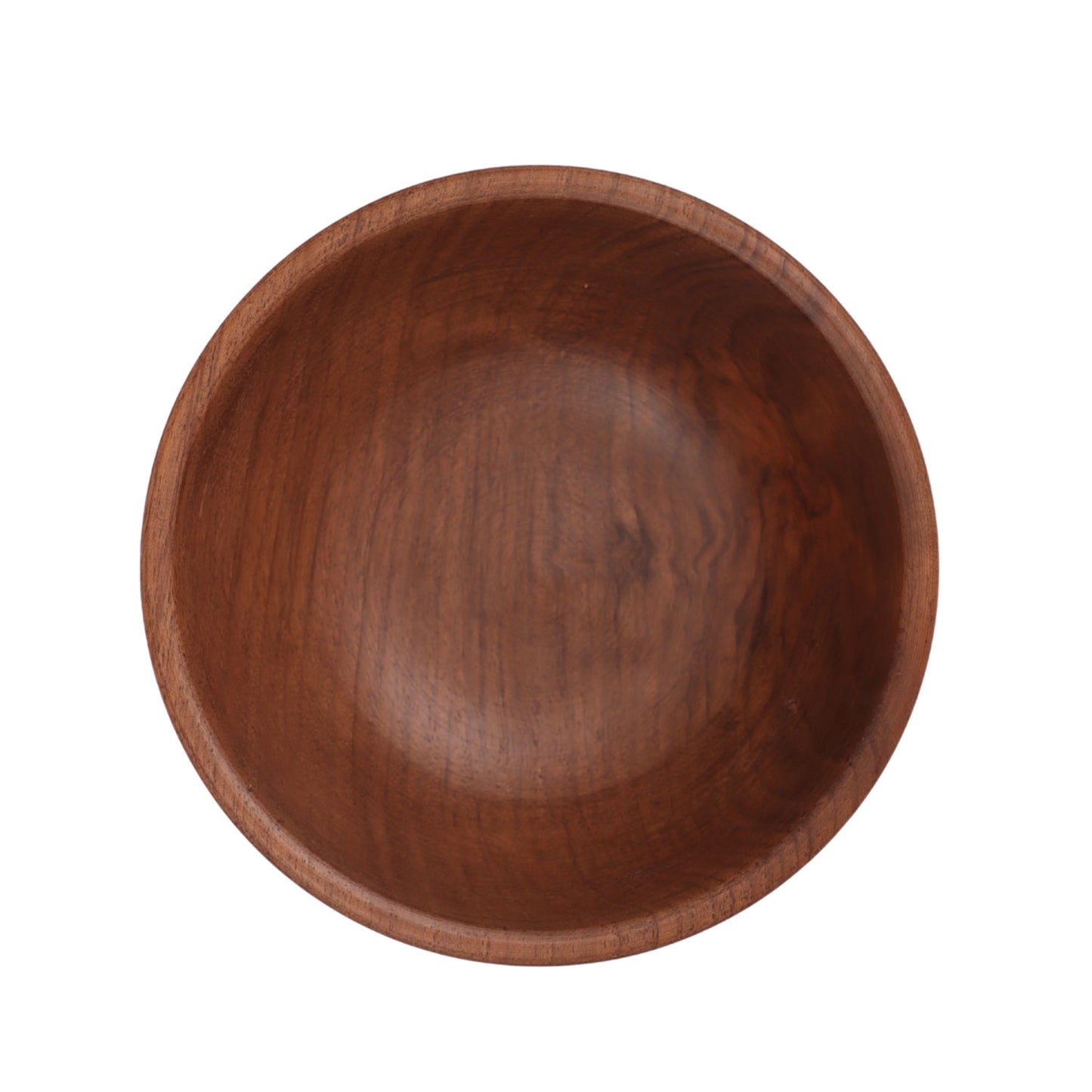 Handcrafted Walnut Round shaped Bowl (4.2 x 4.2 x 2.2 Inches)