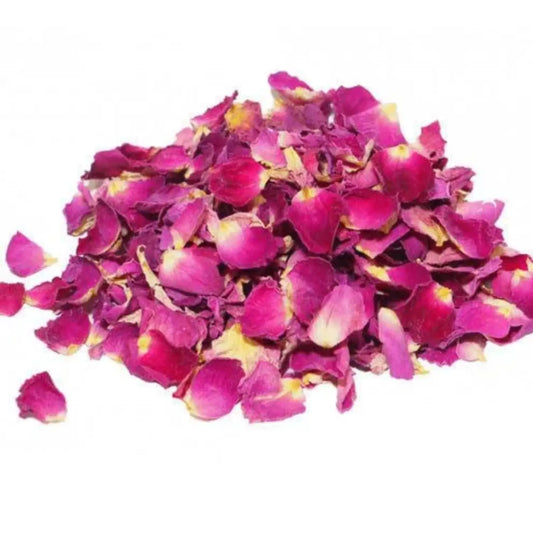 Sun Dried Kashmiri Rose Petals | Gulab Patti 100gm Kashmir Exotics