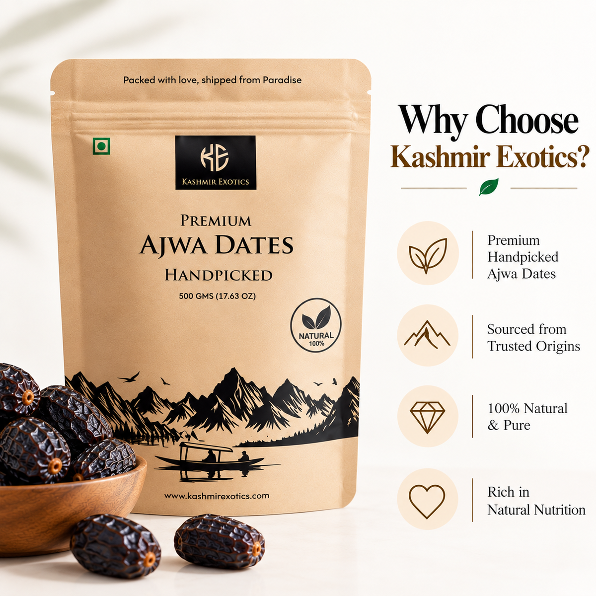Premium Ajwa Dates 500gm