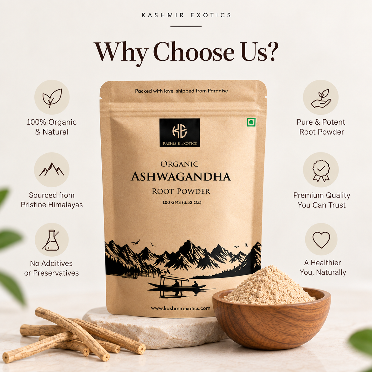 Ashwagandha Root Powder 100gm