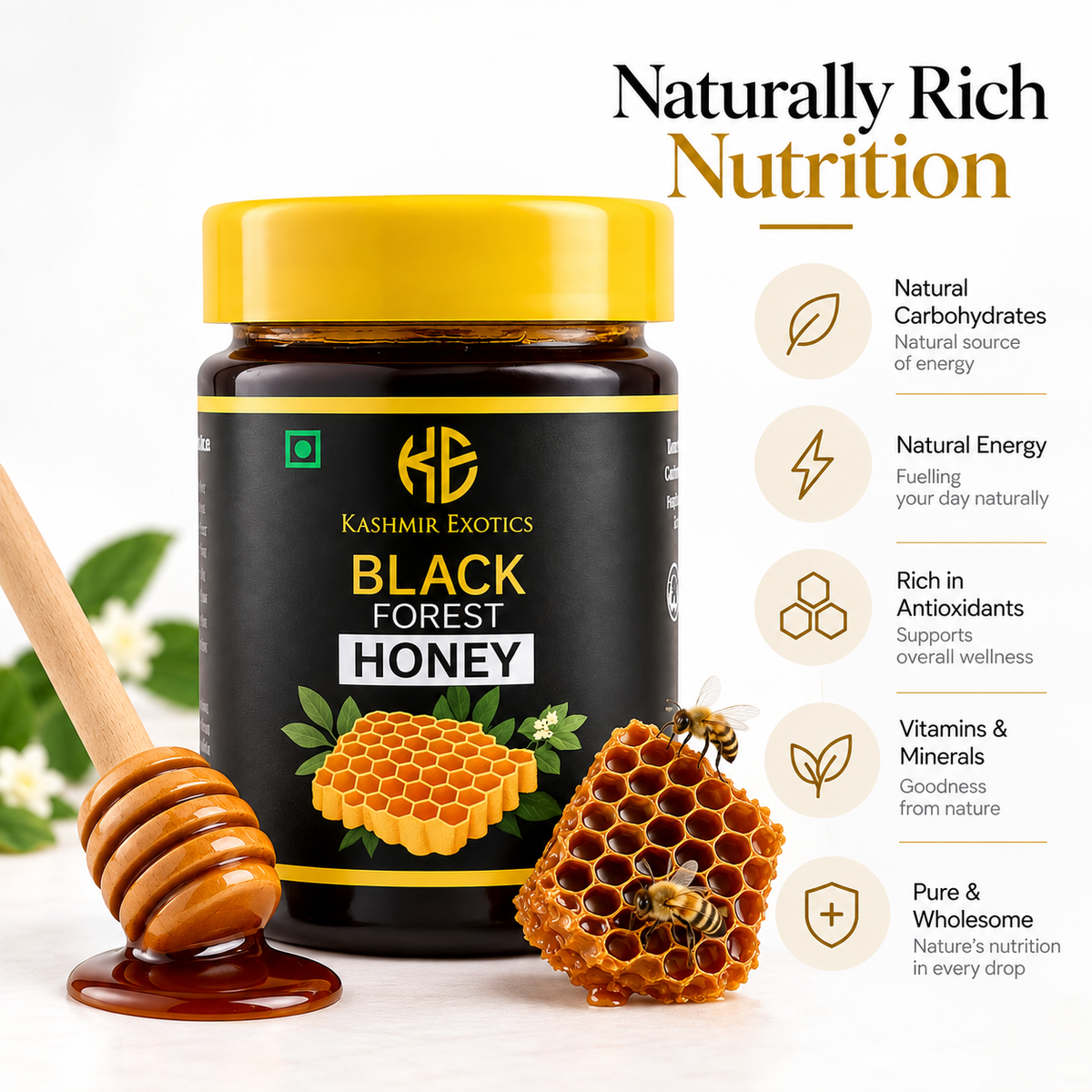 Kashmir Exotics Black Forest Honey