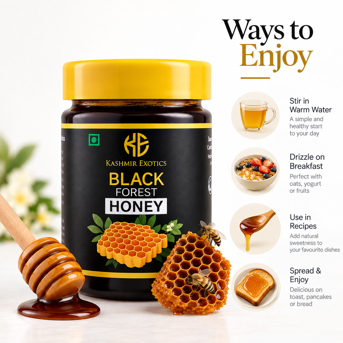 Kashmir Exotics Black Forest Honey