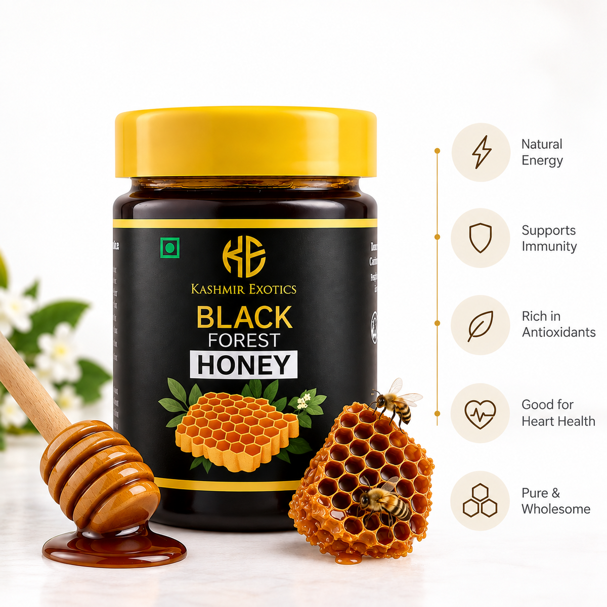 Kashmir Exotics Black Forest Honey