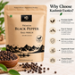 Premium Whole Black Pepper | Kali Mirch 100gm
