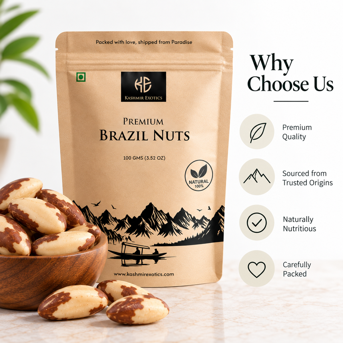 Premium Brazil Nuts 100gm
