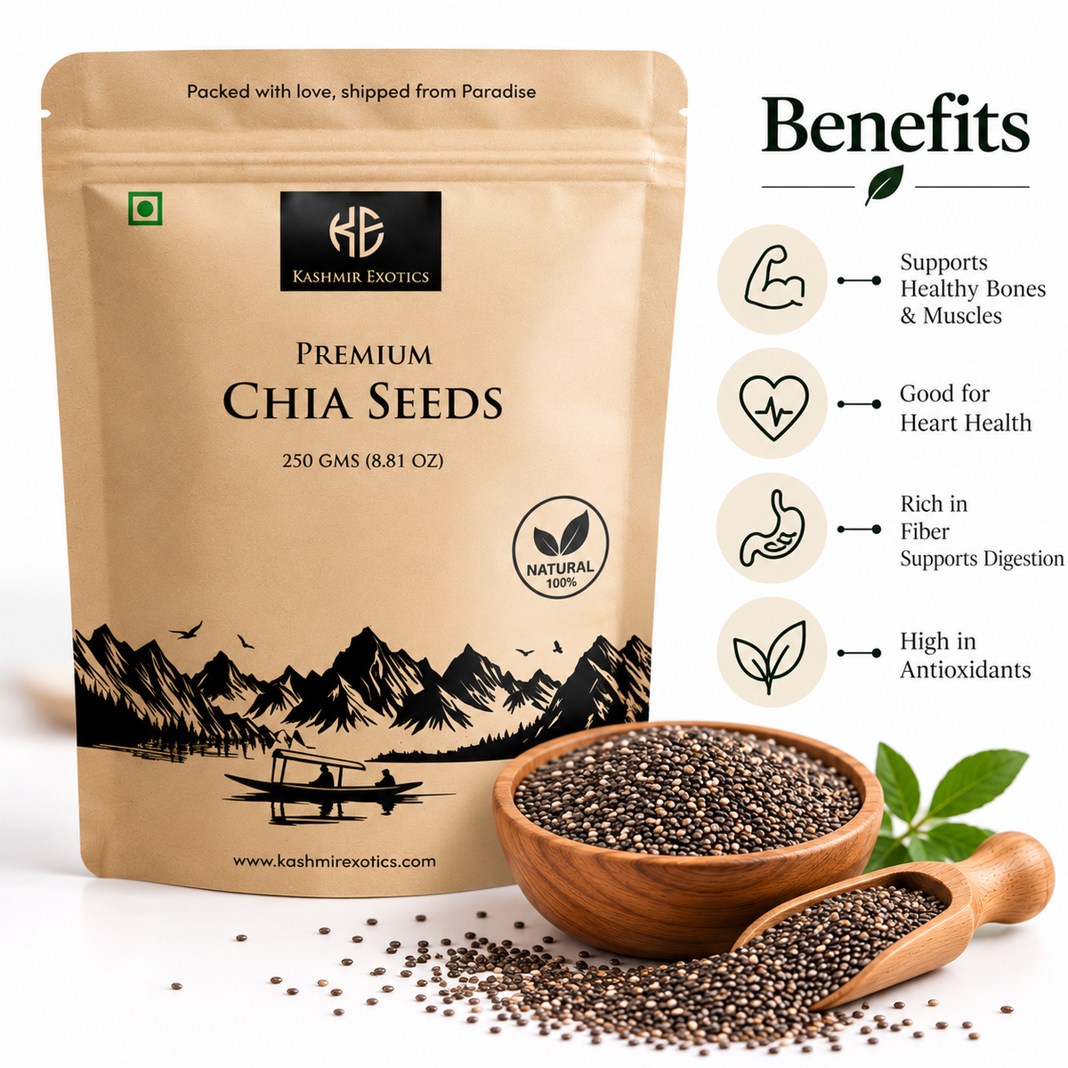 Premium Chia Seeds 250gm