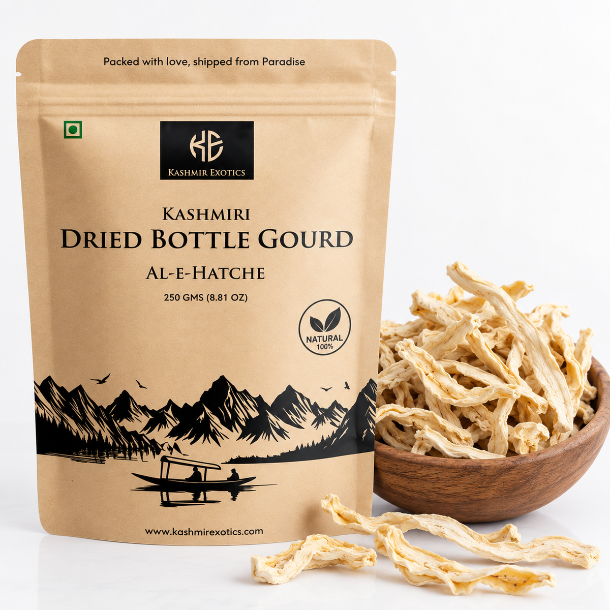 Kashmiri Dried Bottle Gourd (Al Hatche) 250gm