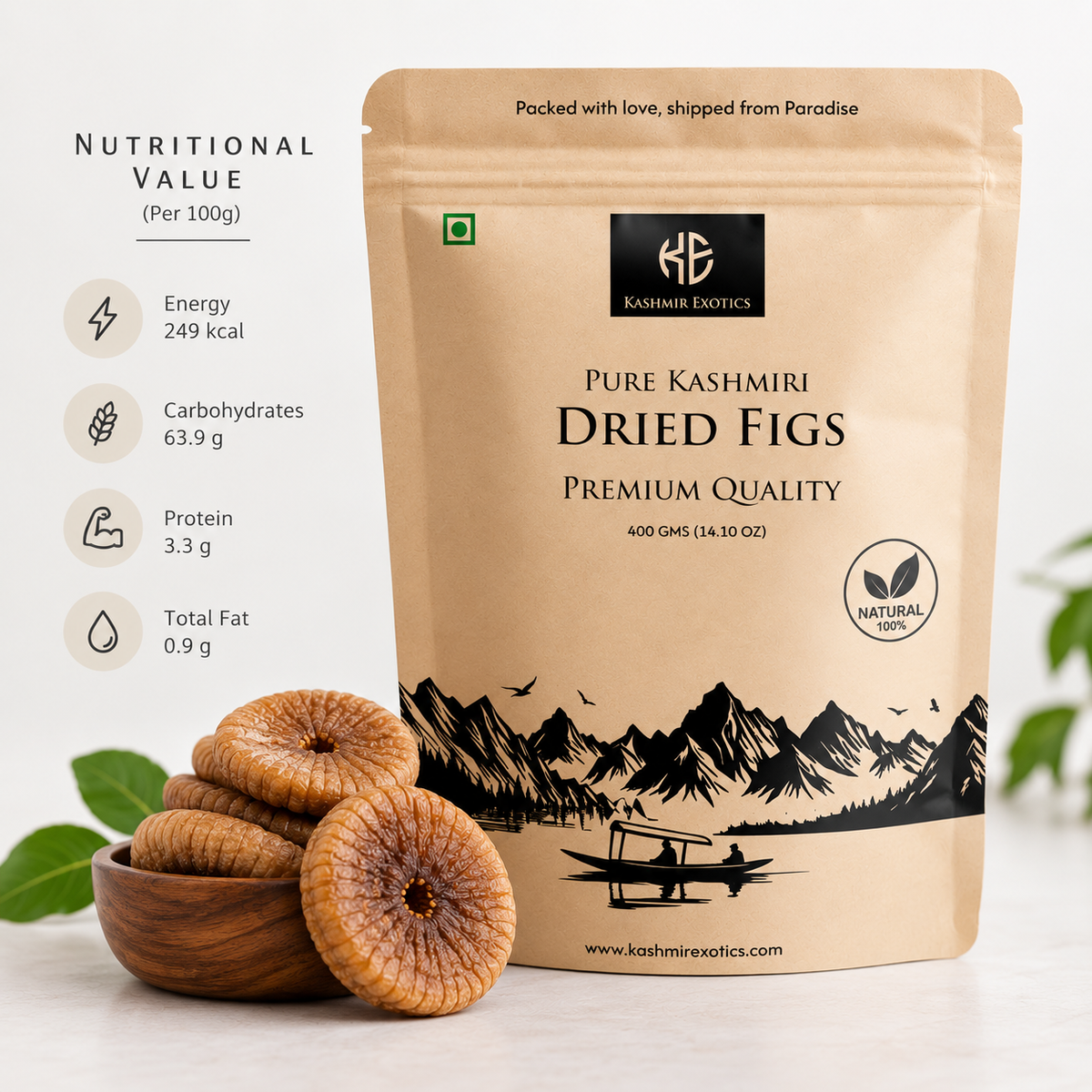 Pure Kashmiri Dried Figs