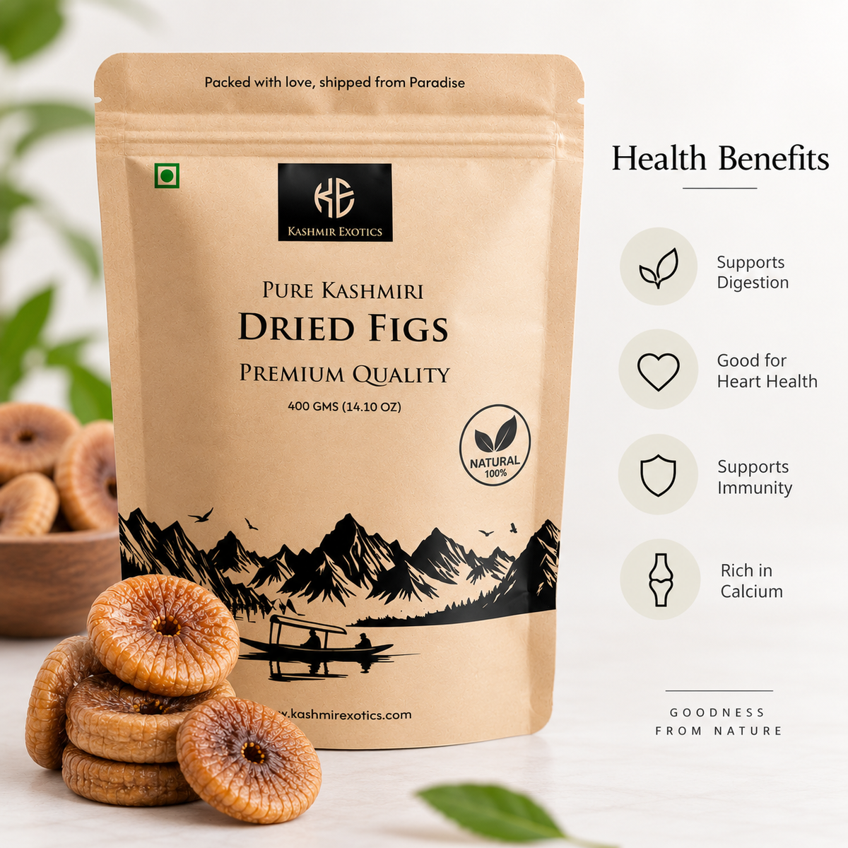 Pure Kashmiri Dried Figs