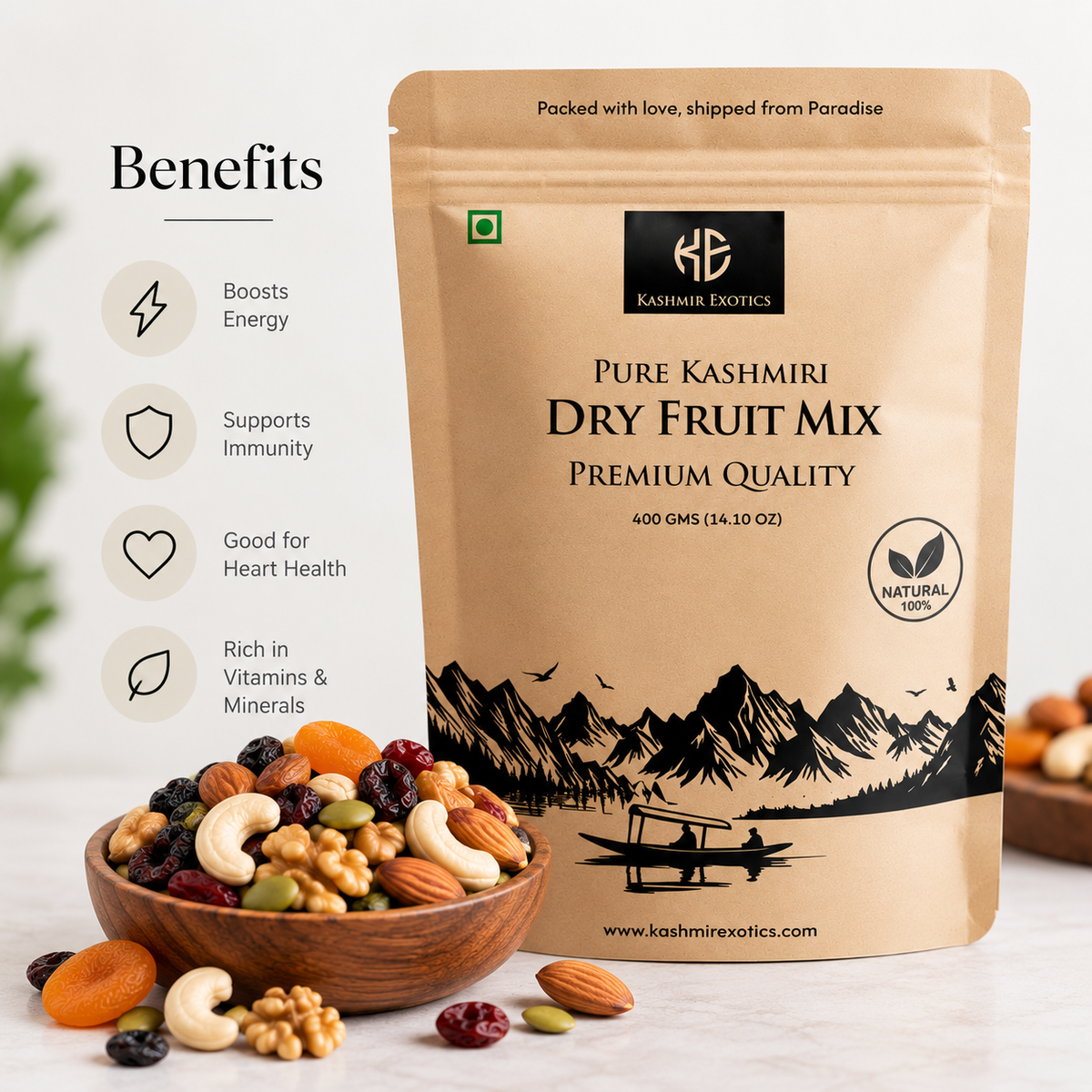 Pure Kashmiri Dry Fruit Mix