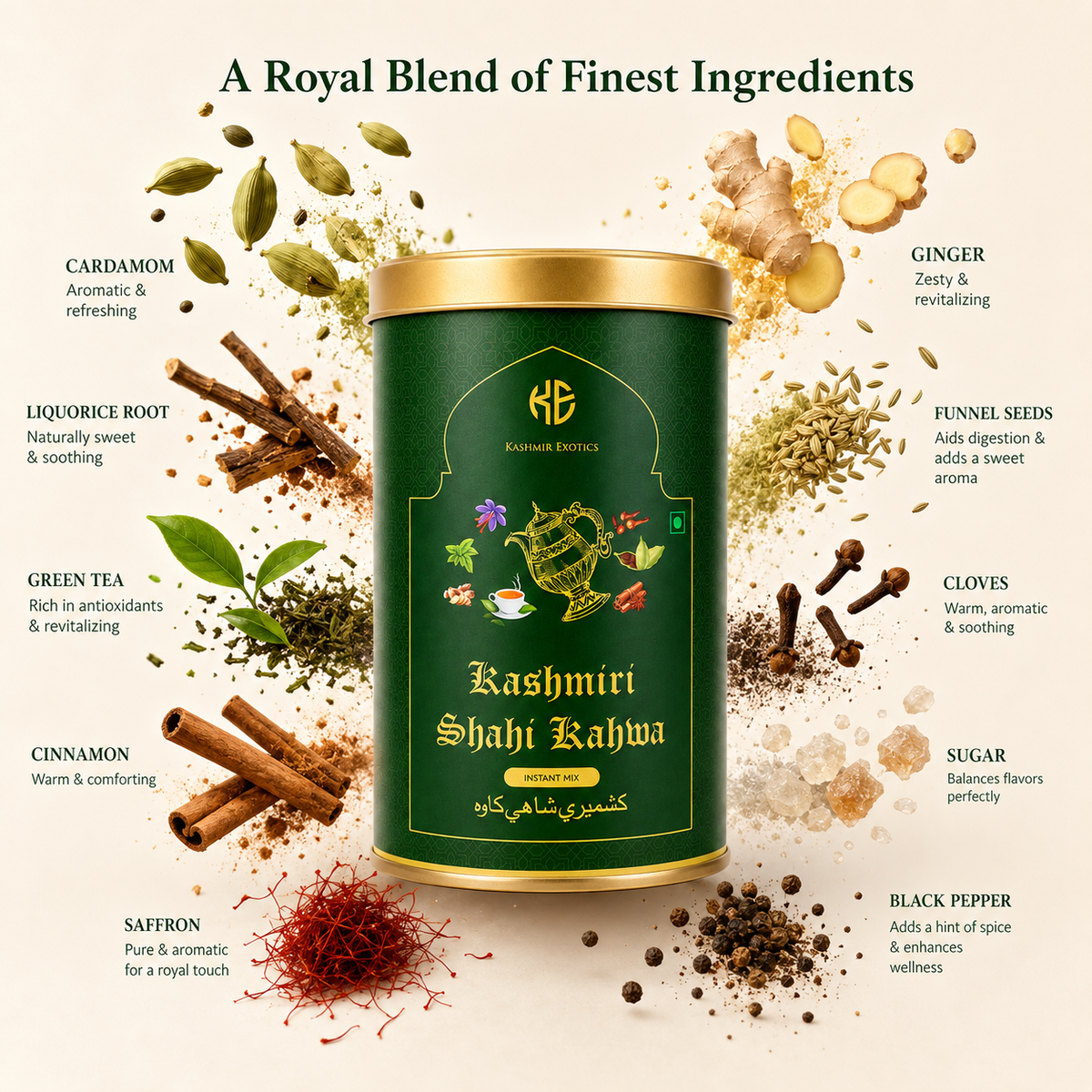 Kashmiri Shahi Kahwa (Ready to mix) 250gm