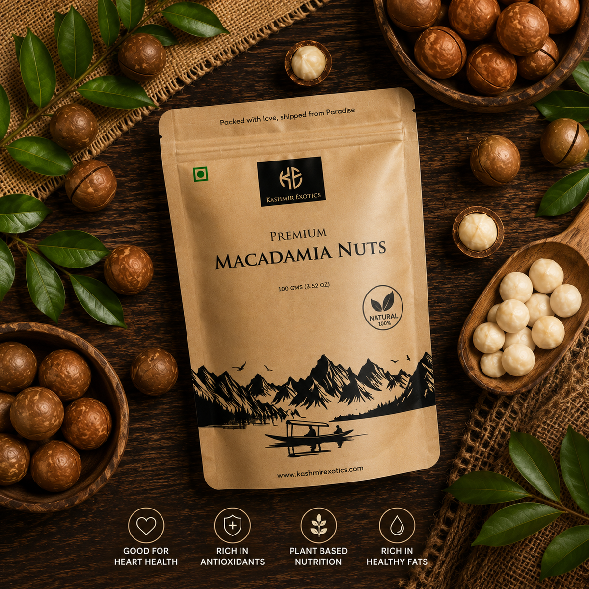 Premium Macadamia Nuts 100gm