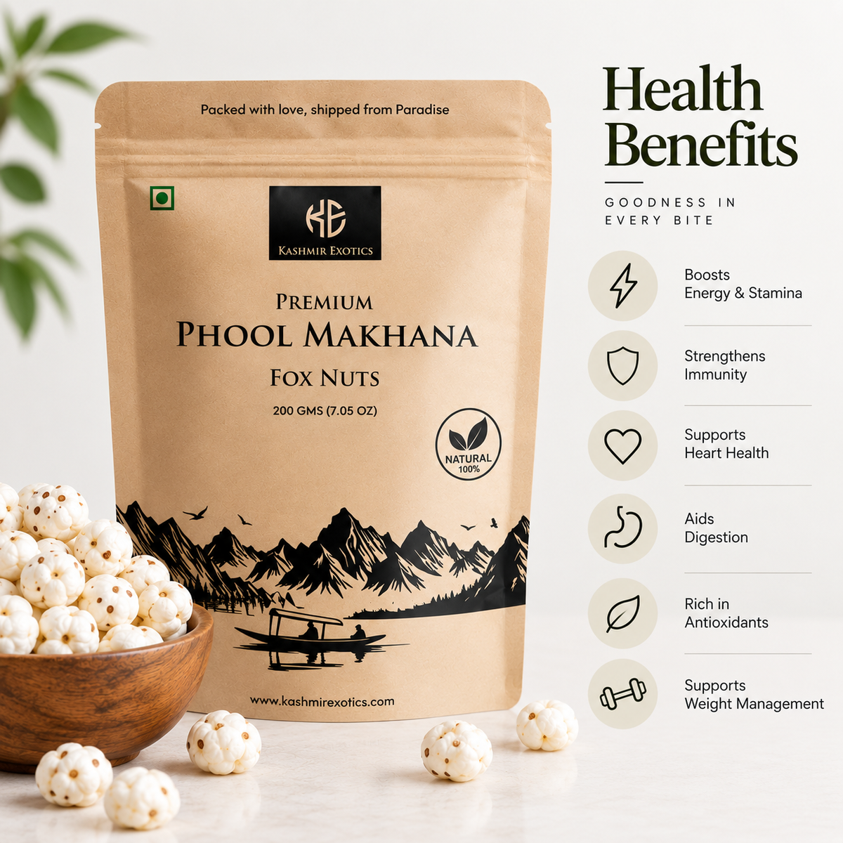 Premium Raw Makhana 200gm