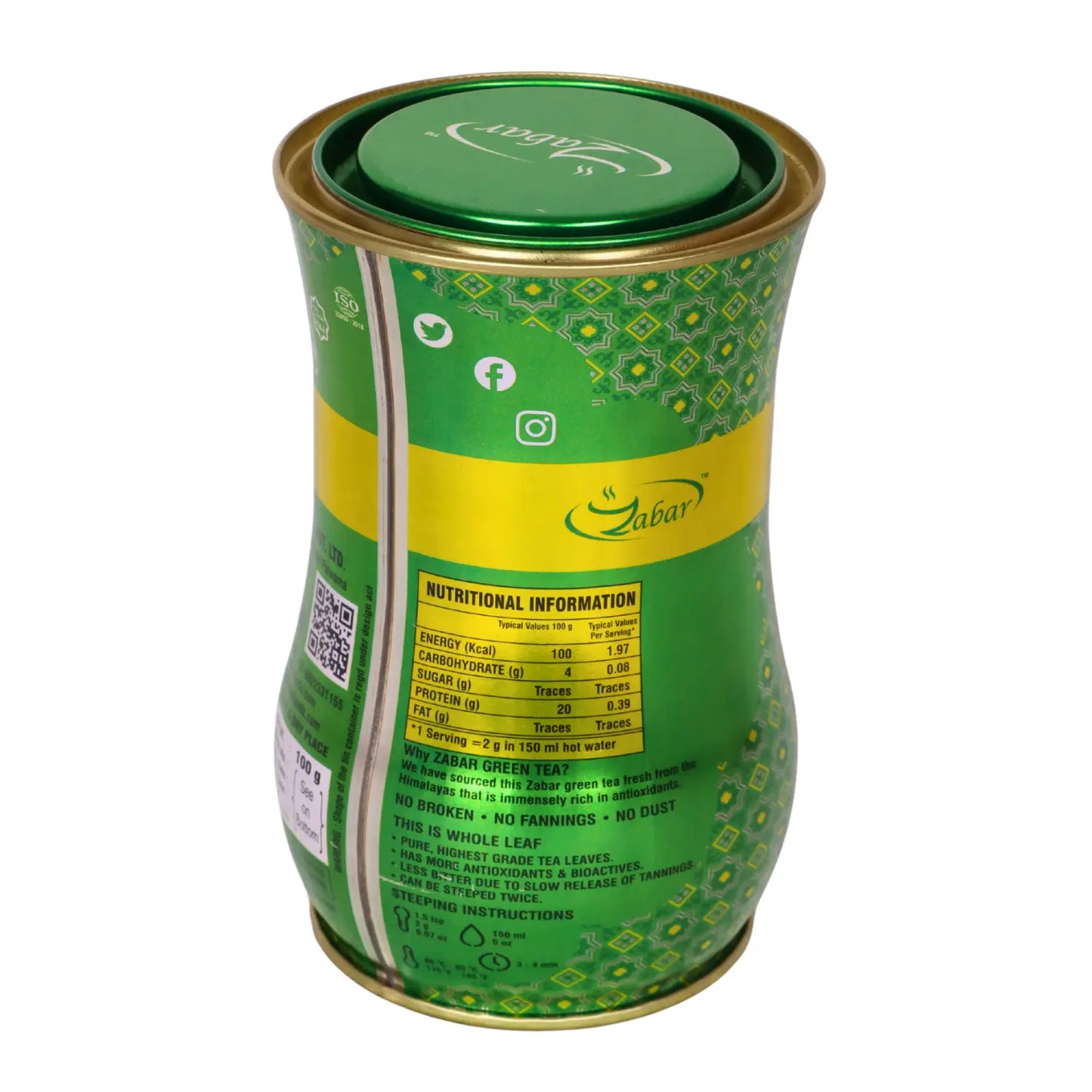 Zabar Premium Quality Green Tea 100 gms